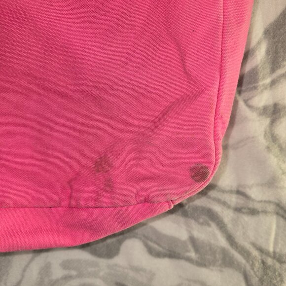 Aeropostale "Life is Beautiful" Pink Cross Body Canvas Tote Adjustable Strap - Picture 4 of 6